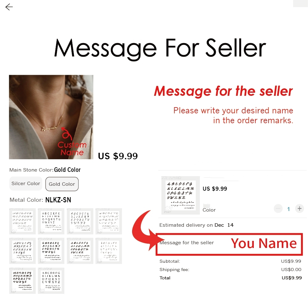 Initial Name Necklace Personalized Stainless Steel Letter Choker 4