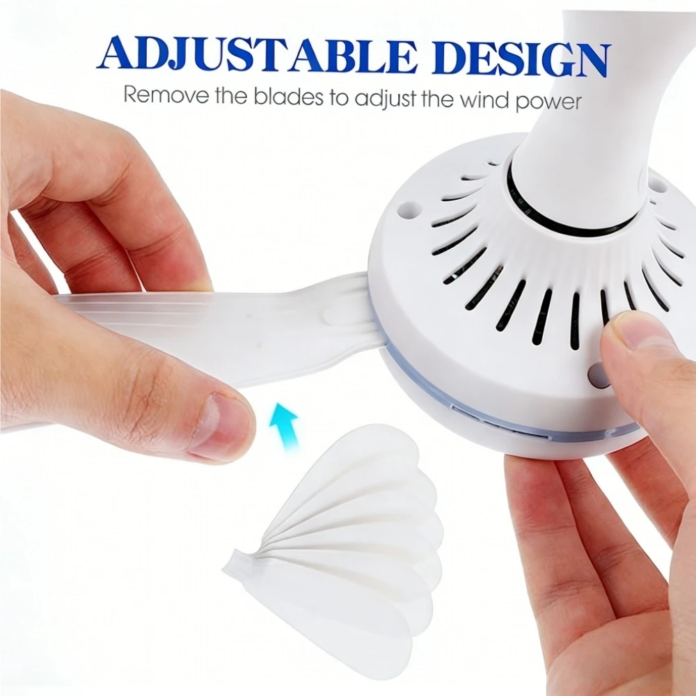 XIAOTREE USB-Deckenventilator DC 5V Luftzirkulationsventilator mit 6 Abnehmbaren 3