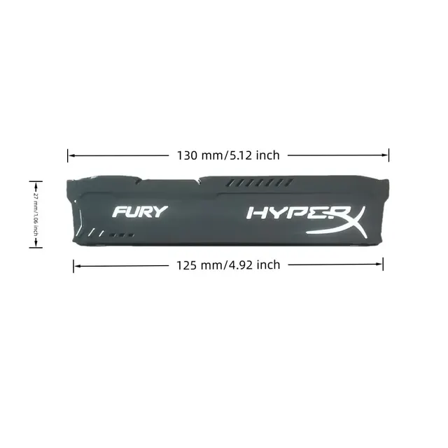 Aluminum RAM Heatsink with Thermal Pad 2