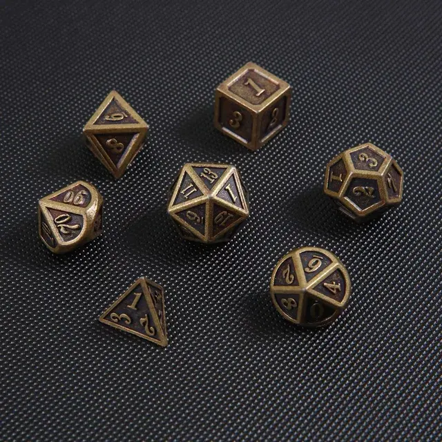 Metal RPG Dice Set 2