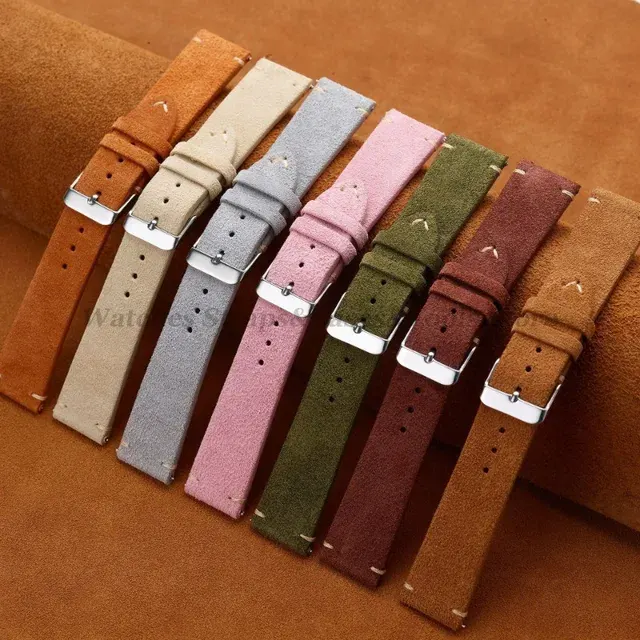 Soft Suede Watch Band with Quick Lock 2