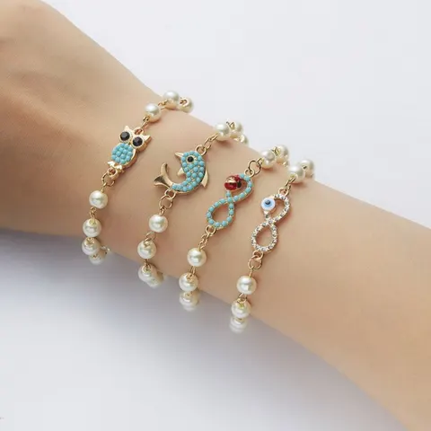 Rhinestone Beaded Bracelet
