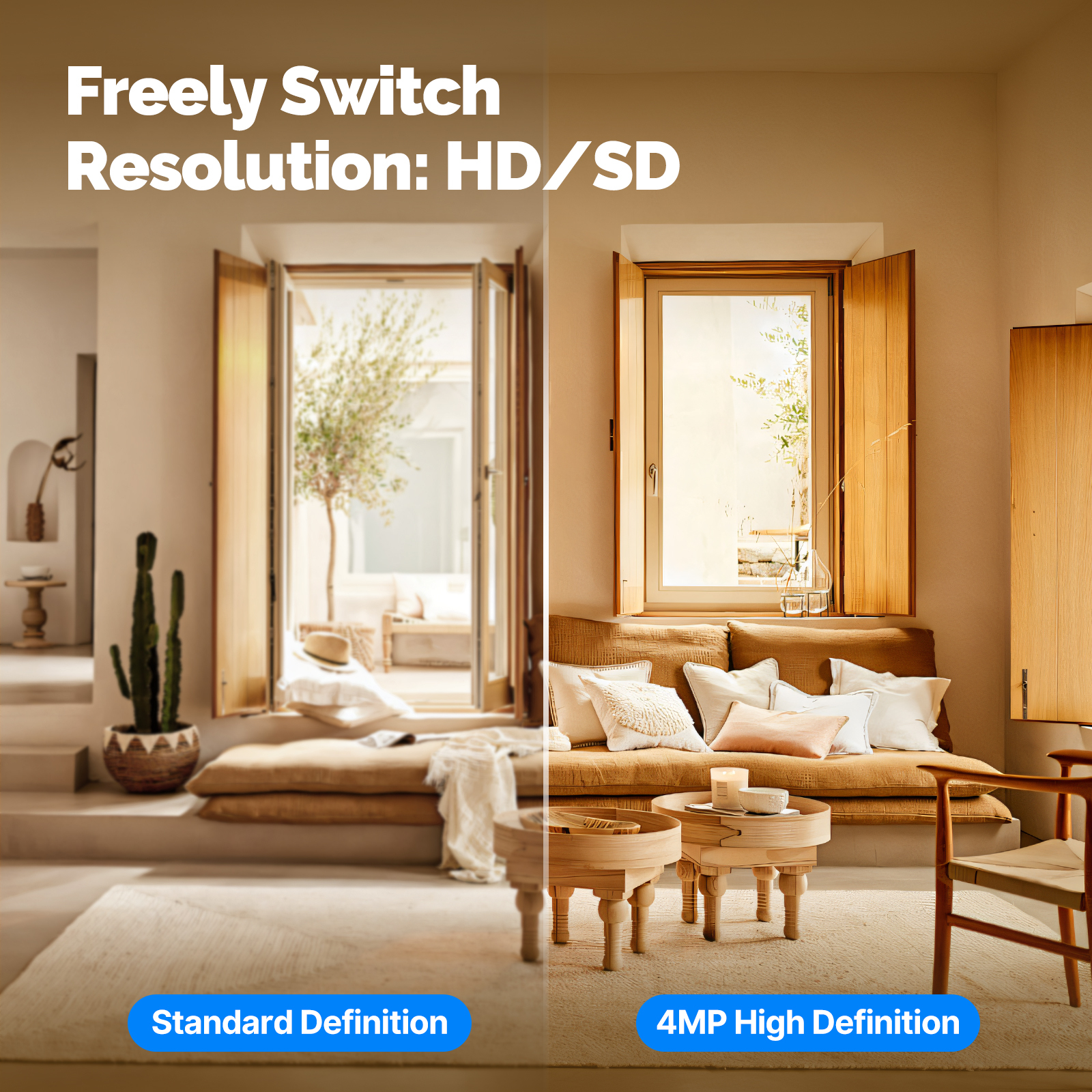 Tuya WiFi Indoor Pan Tilt Smart Security Camera 3