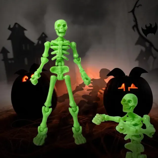 Movable Plastic Mini Skeleton Figures for Crafts 3
