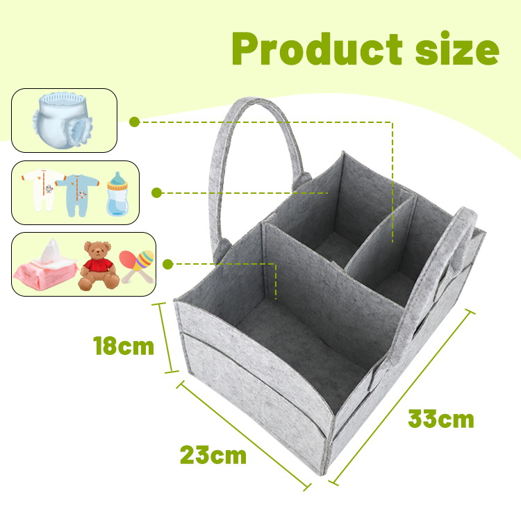 Foldable Baby Diaper Caddy Organizer Tote 2