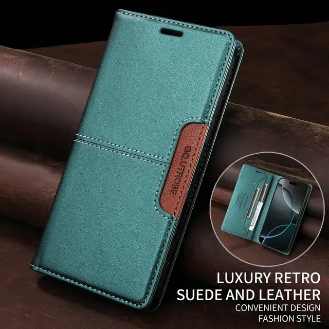 Leather Flip Case with RFID Card Slot 2