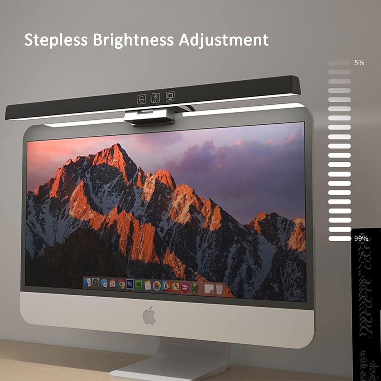 USB Touch Dimmable Desk Lamp with Light Bar 4