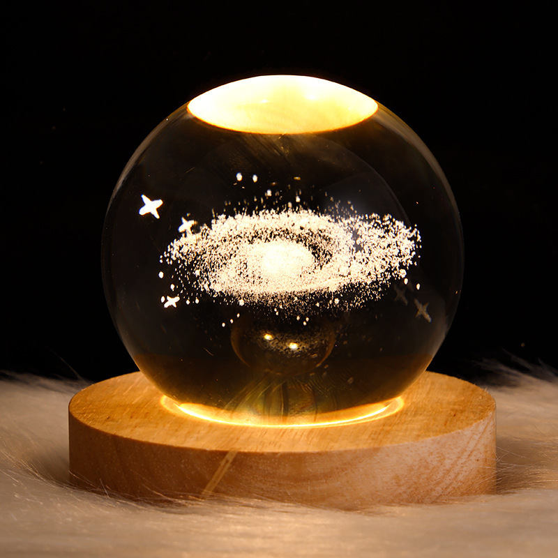 3D Crystal Ball Night Light Gift 4