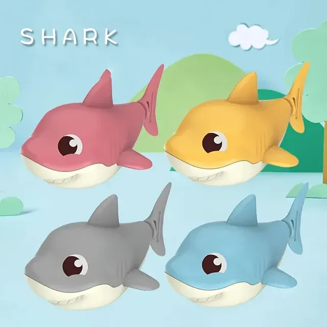 Cartoon Shark Baby Wind-Up Water Toy 4