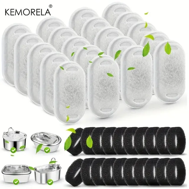 Pet Water Fountain with 20 Charcoal Filters 1