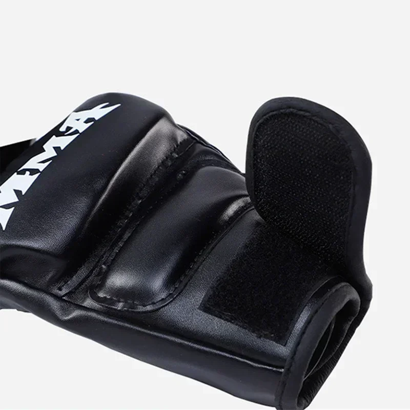 Half-Finger Leather Boxing Gloves for Adults 4