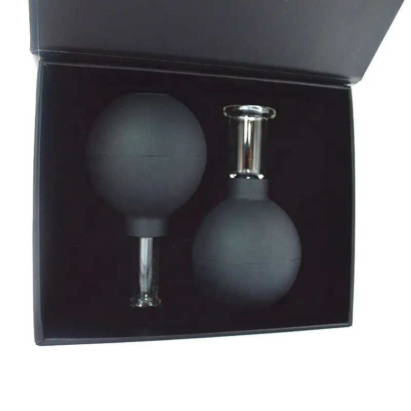 Gläser-Schröpfset aus Glas mit Massageball 4