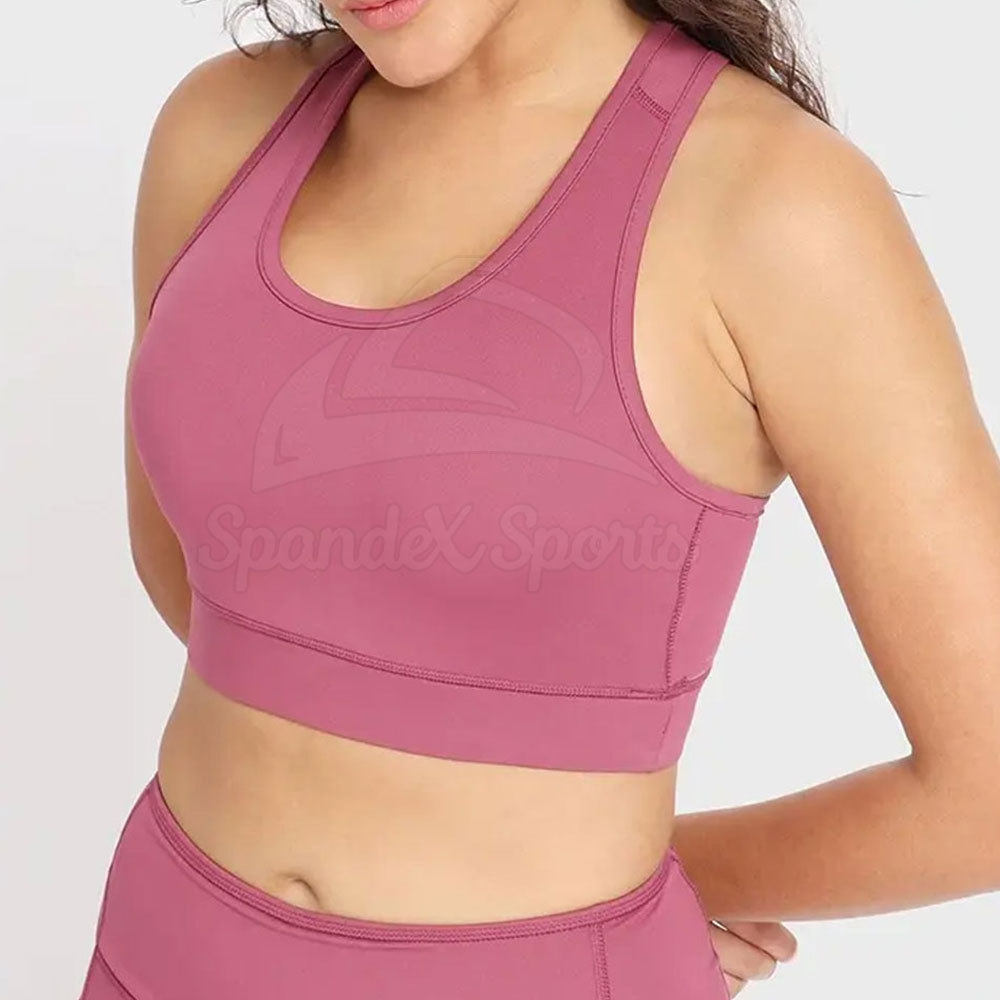 Plus Size Racerback Anti-Bacterial Sports Bra