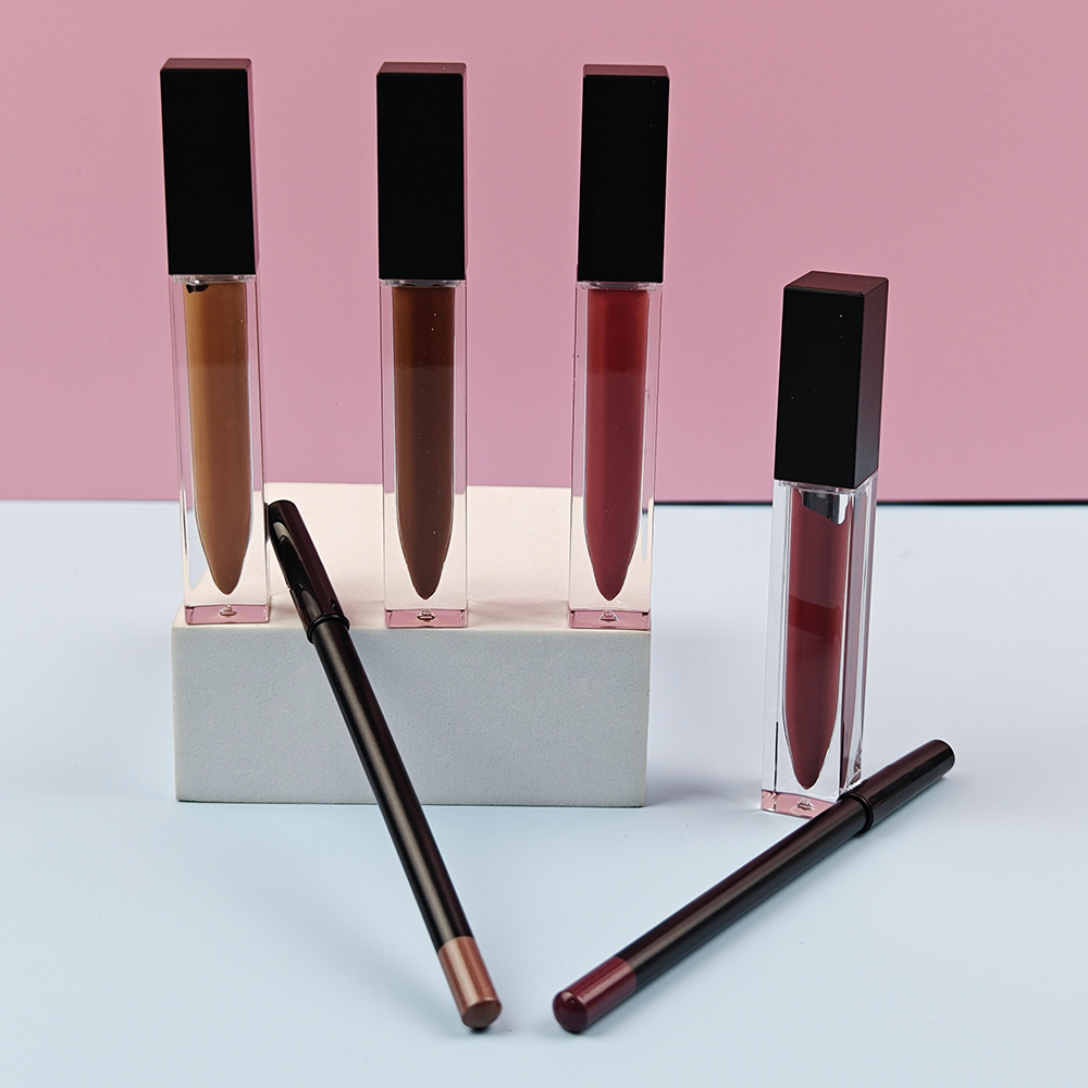 3-teiliges Veganes Matte Lippen-Set wasserfest 3