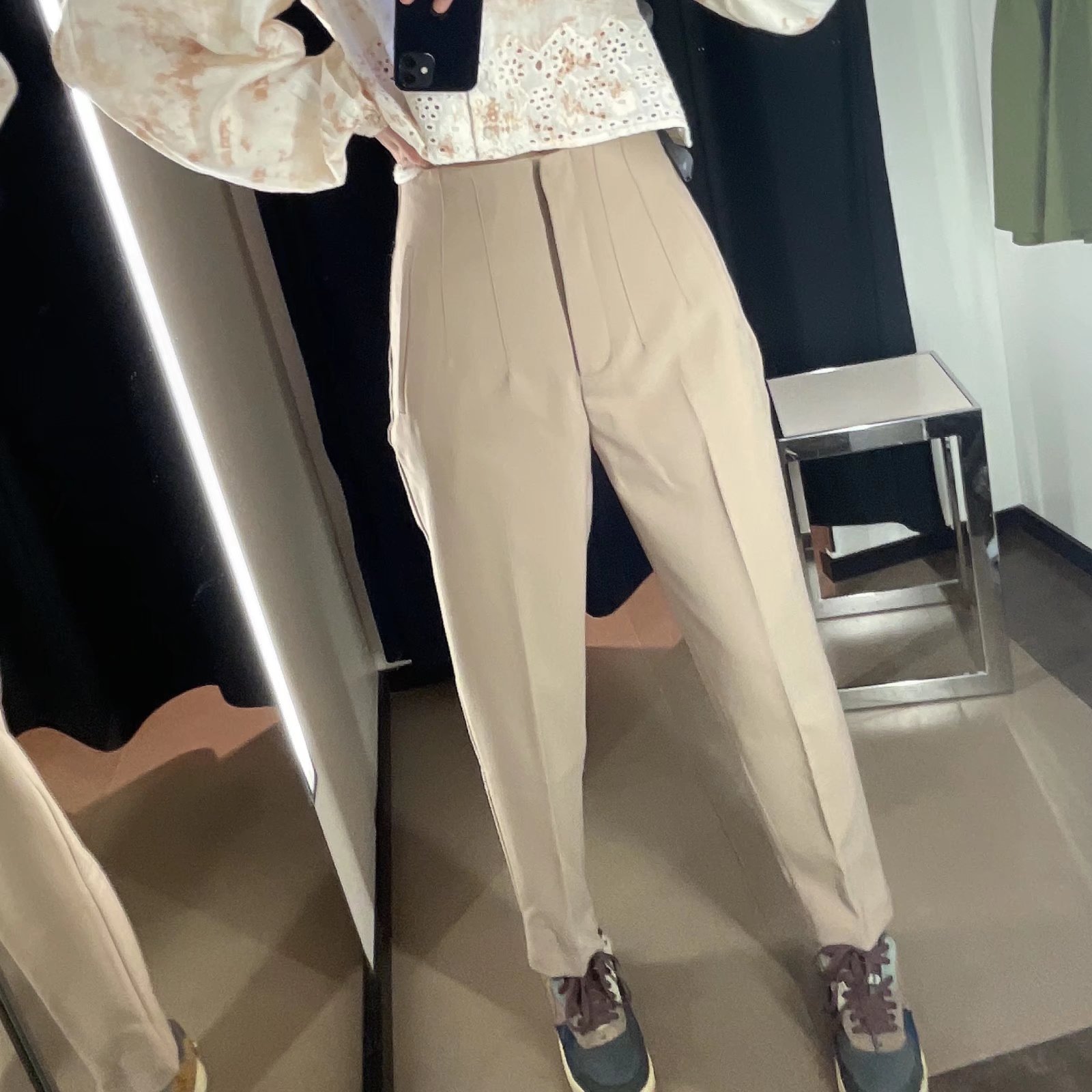 Women's High-Waist Slimming Slim-Fit Trousers