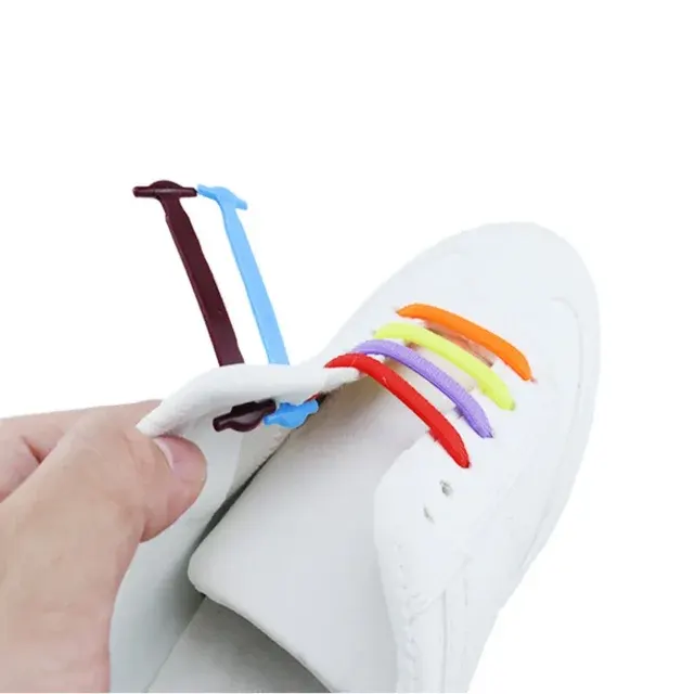 16 Elastic Silicone No-Tie Shoelaces 3