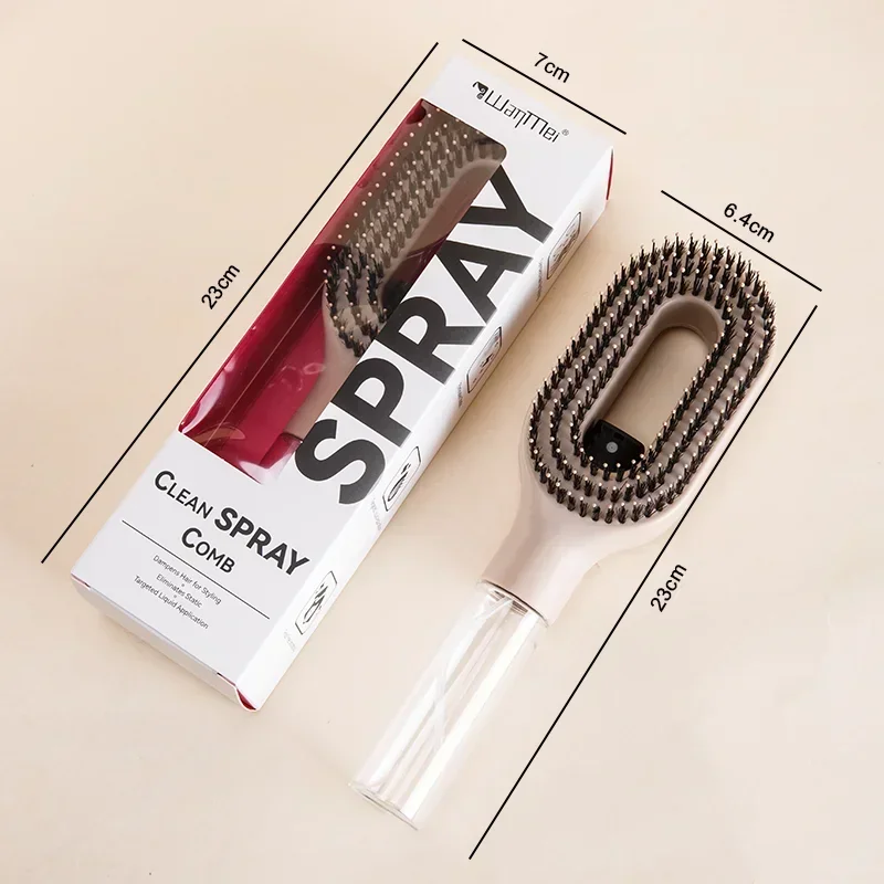 2-in-1 Sprühkamm Entwirrbürste Kopfhautmassage-Haarbürste mit Sprühflasche Ätherisches Öl 2