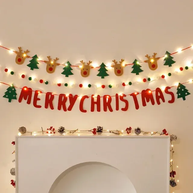 DIY LED Christmas Light Banner Decoration 2