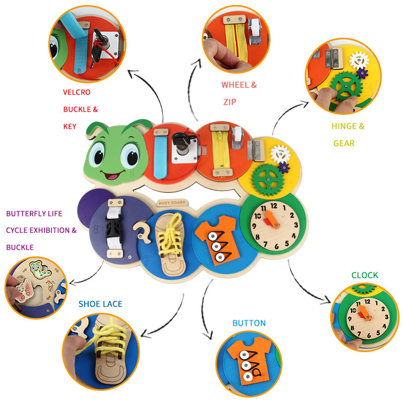 Montessori Sensory Autism Educational Travel Toy Preschool Activity