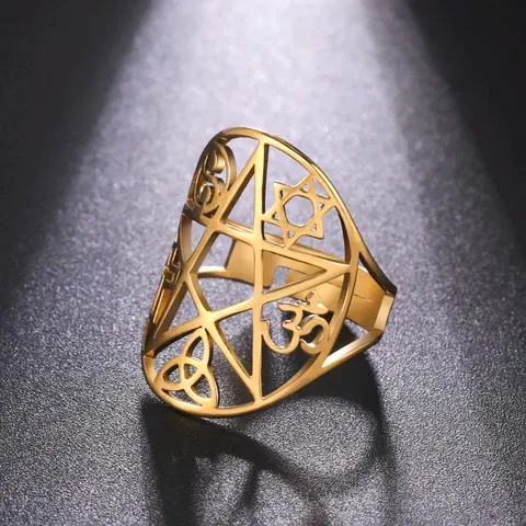 Adjustable Pentagram Ring