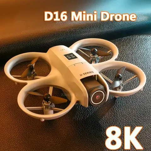 D16 Mini-Drohne 8K HD-VR Doppelkamera 180 ° ESC