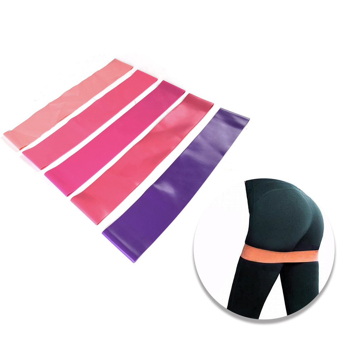 Printed Anti-Slip Fitness Bands Mini Theraband Resistance Loop 3