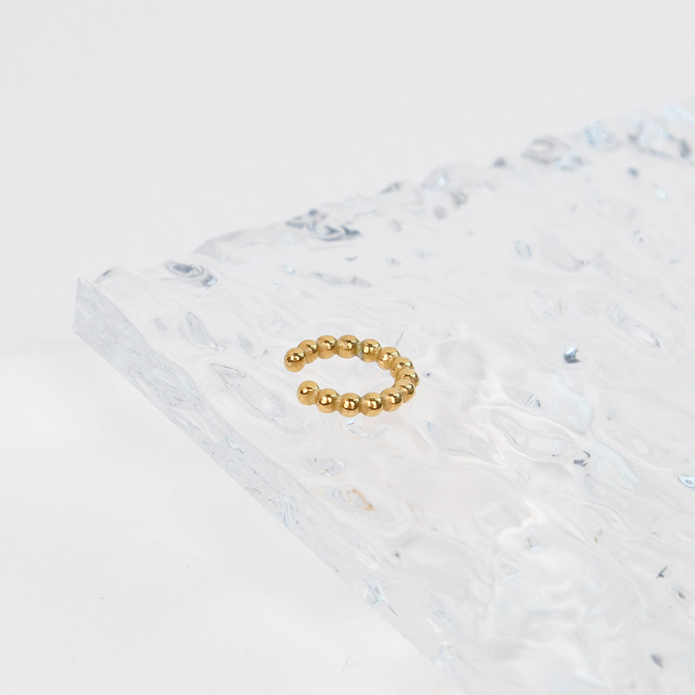 Gold Plated Steel Ear Cuff for Women 3