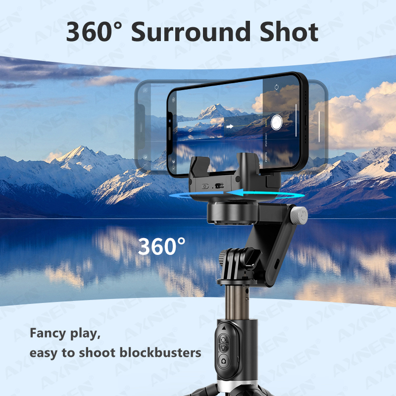 Q18 Gimbal Stabilizer Wireless Control Rotating Stabilisateur Téléphone 3