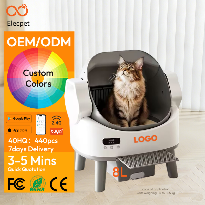 Large Self-Cleaning Cat Litter Box