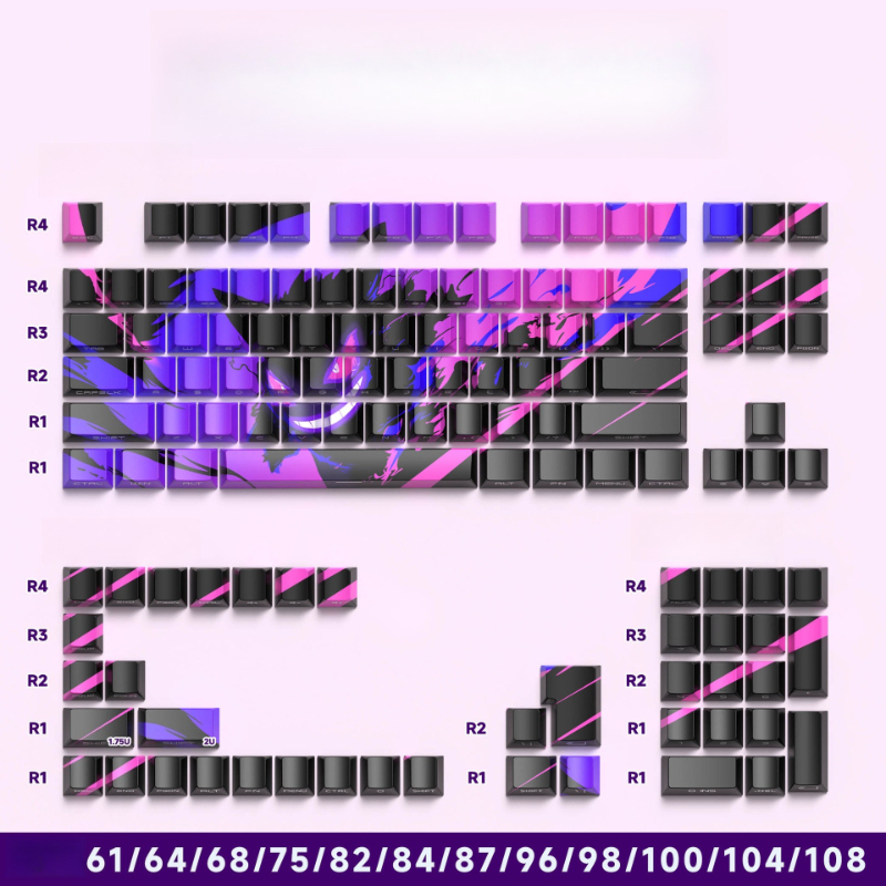 Personalized Anime Keycaps 129/135 Keys 4