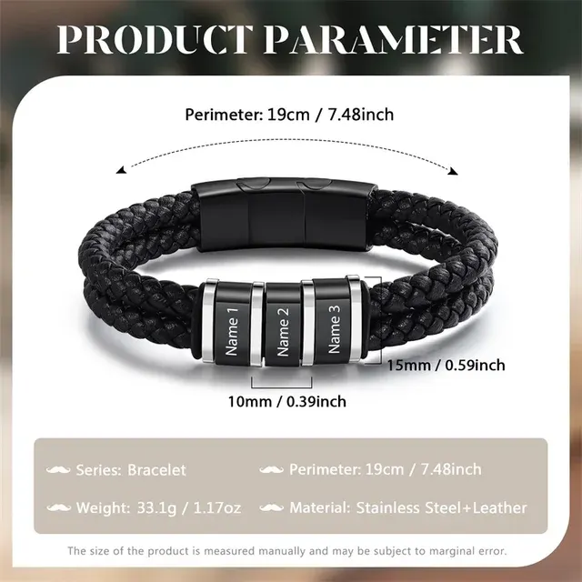 Personalized Leather Bracelet 4