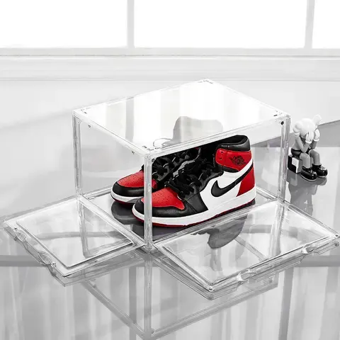 6-Sided Acrylic Stackable Shoe Box