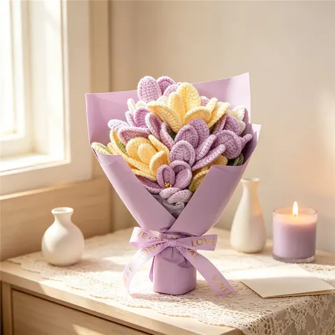 Crochet Tulip Bouquet