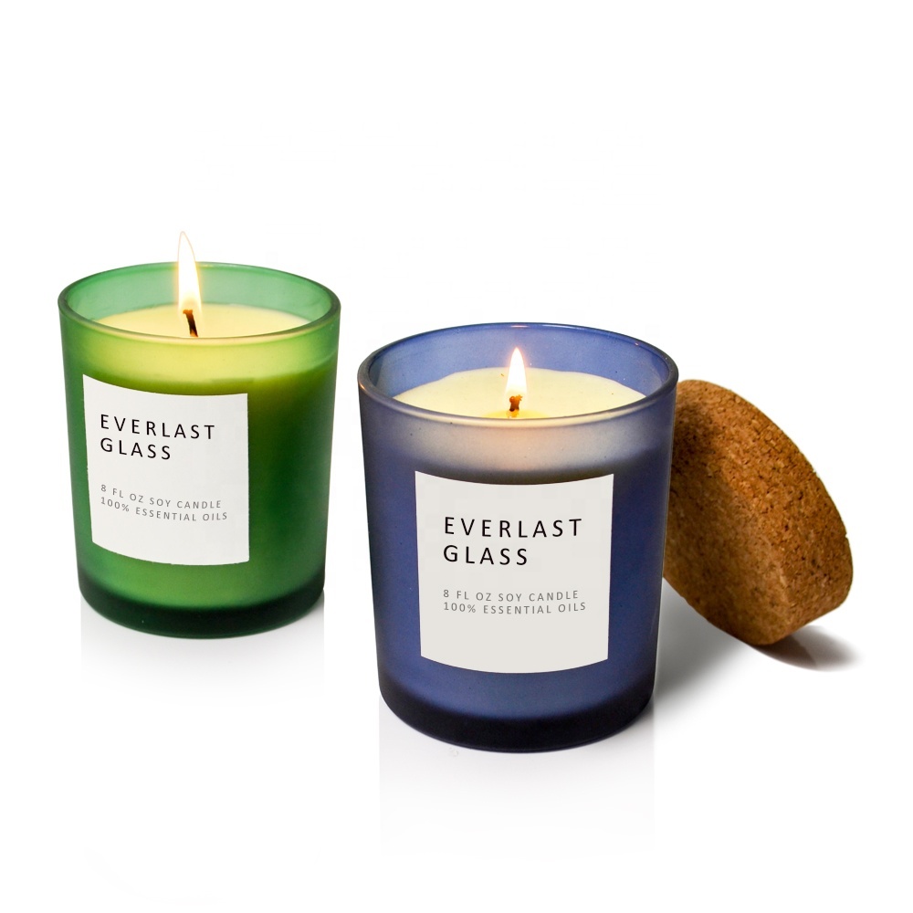 Soy Wax Candle Cork Lid 8 oz 4