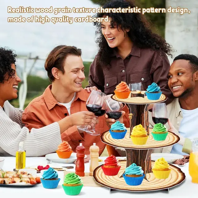 Wooden Cupcake Stand 4