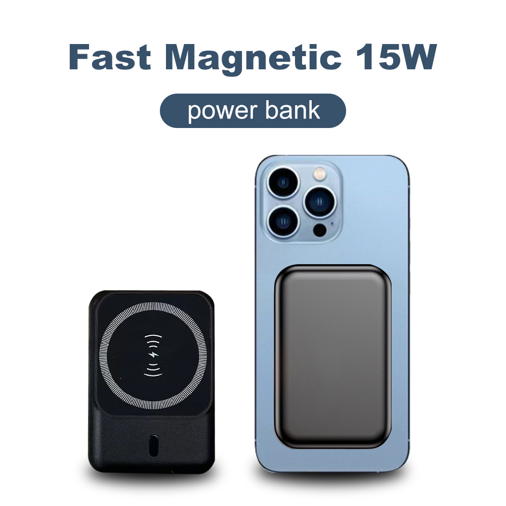 Mini Magnetic Power Bank 5000mAh for iPhone Android