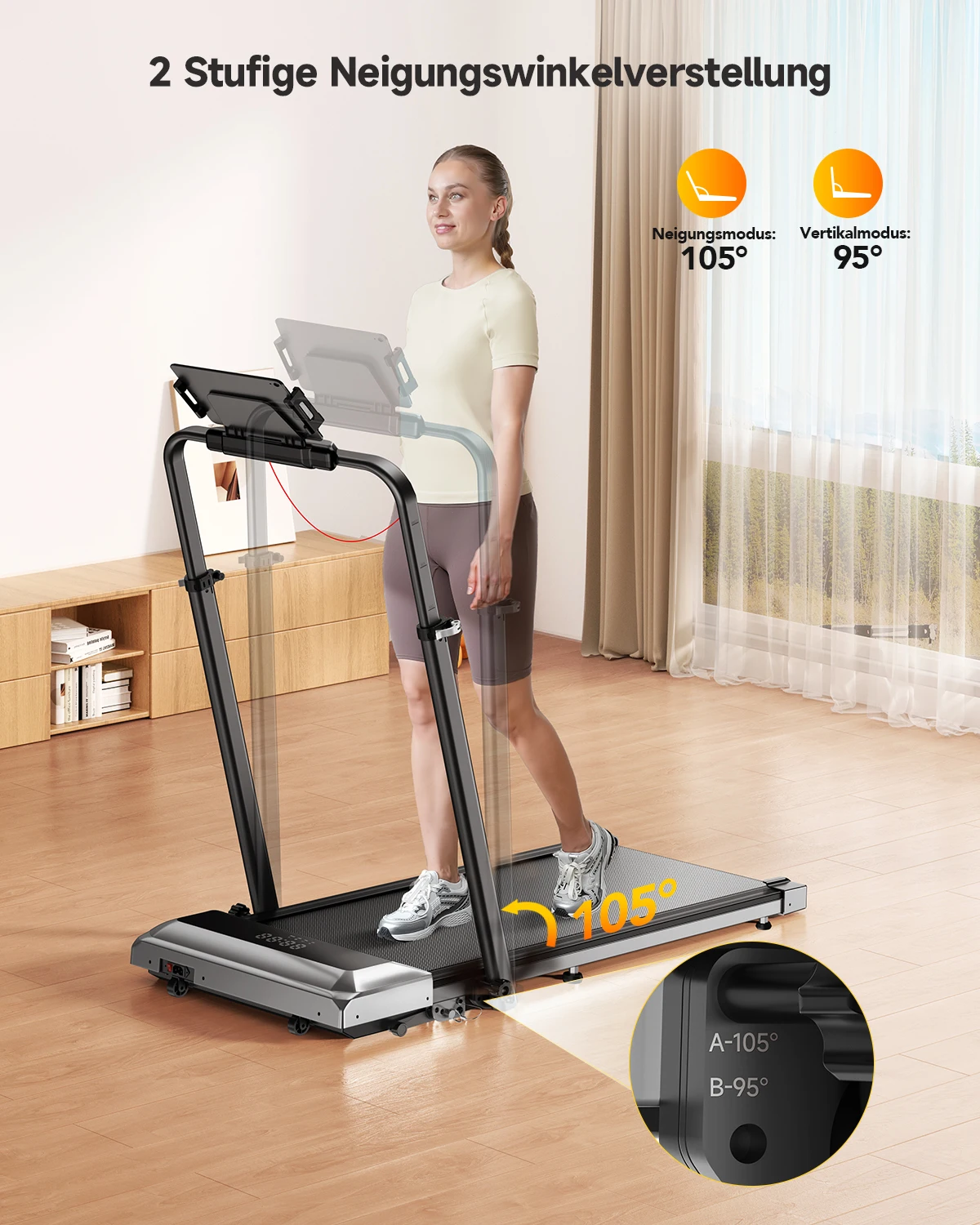 Toputure TP6 Walking Pad 12% Incline Treadmill 6 3