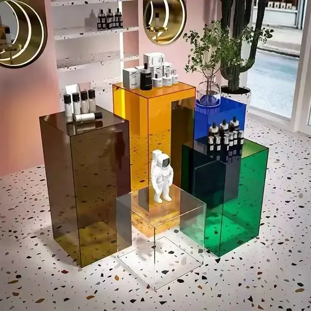 Clear Acrylic Display Box Floor Standing Cabinet Window 1