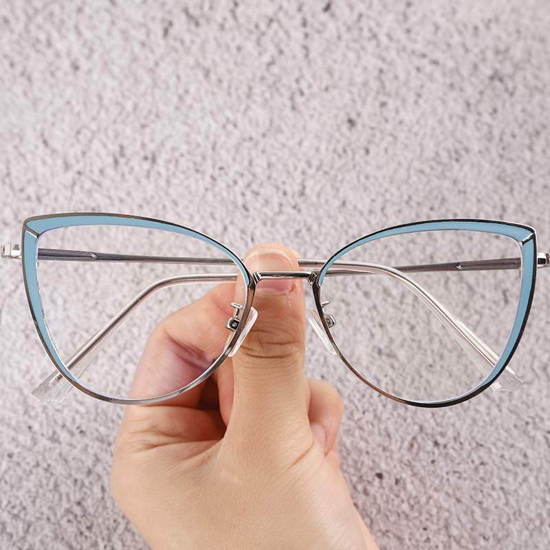 Eyewear 8217 Trendy Cat Eye Metal Frames Photochromic