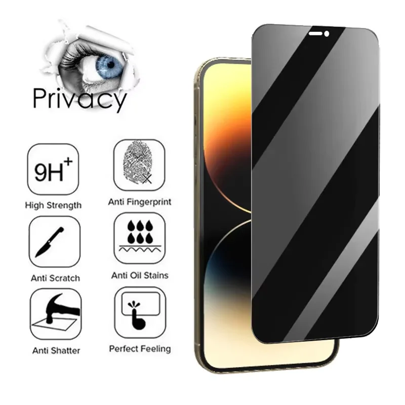 Privacy Tempered Glass Screen Protector for iPhone 2