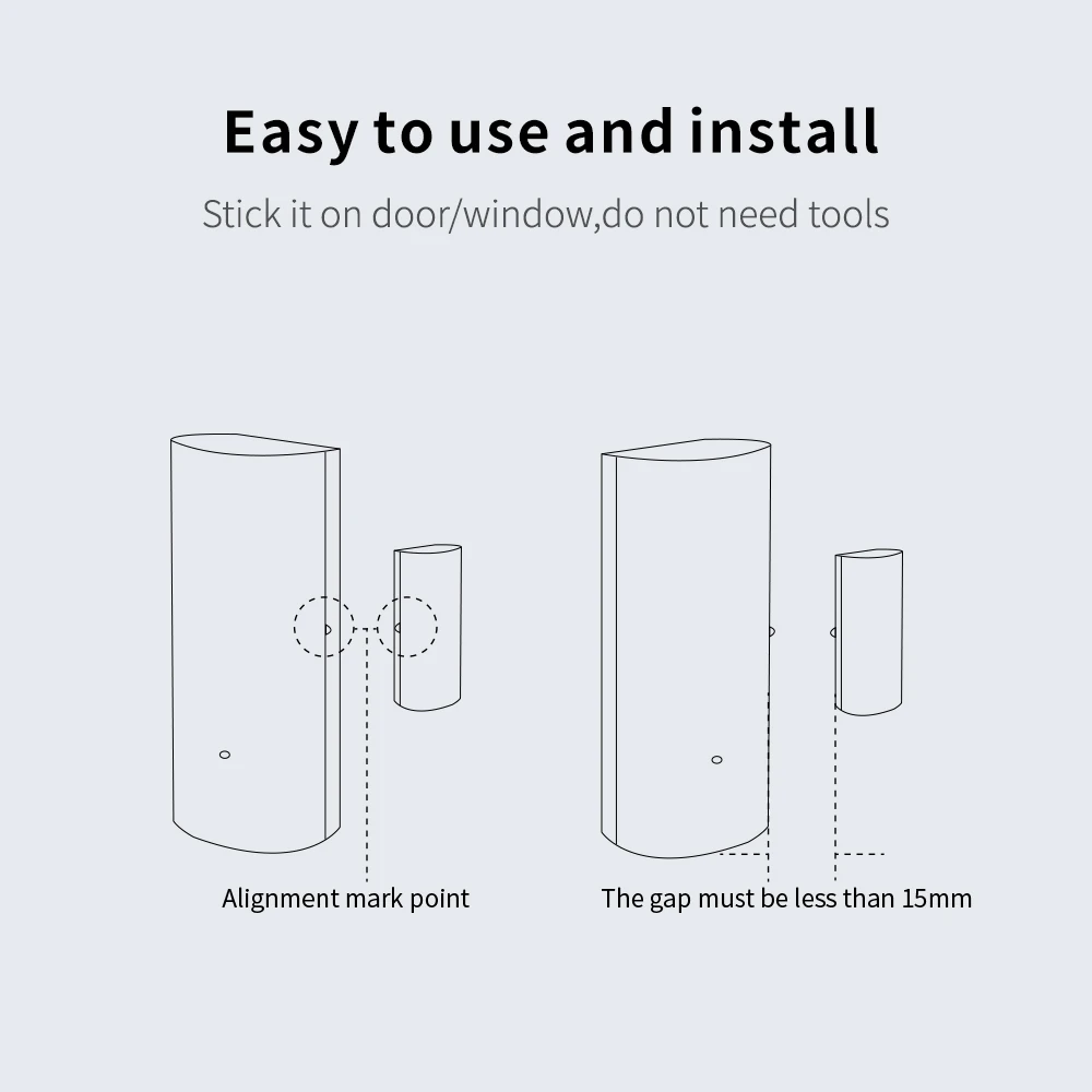 WiFi Door and Window Sensor for Smart Home 3