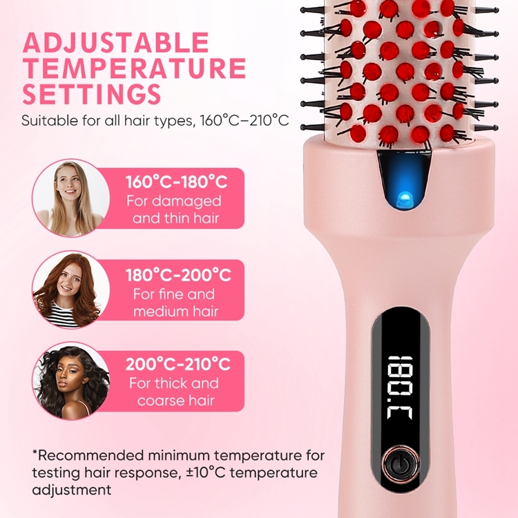 3-in-1 Ionic Straightening Comb Round Brush 2