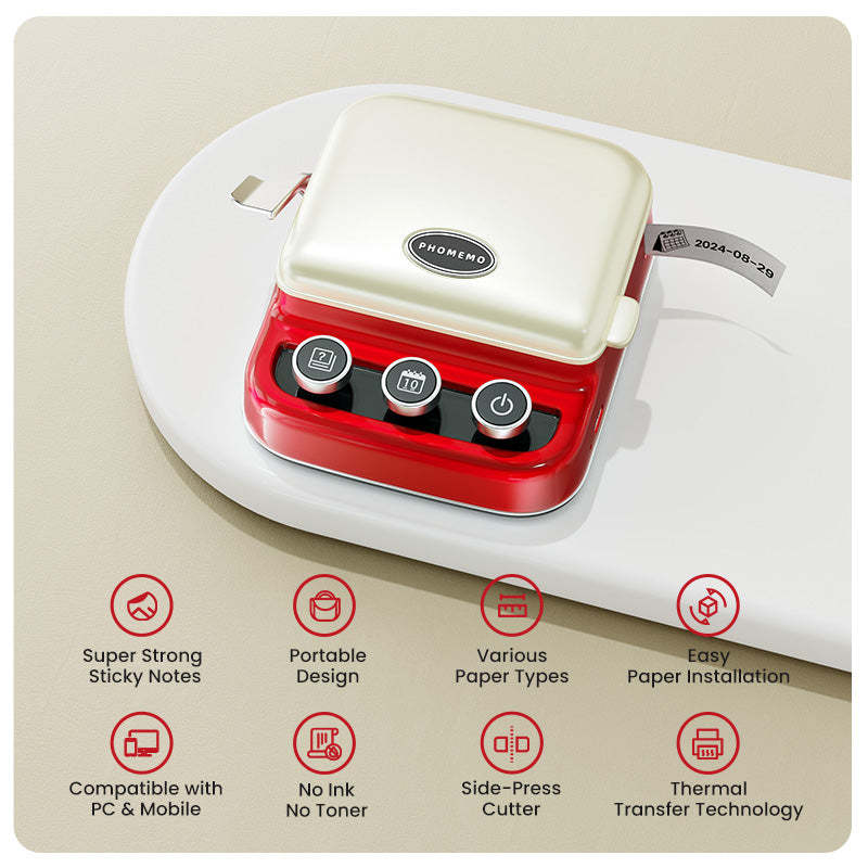 Vintage Wireless Mini Label Printer Magnetic 2
