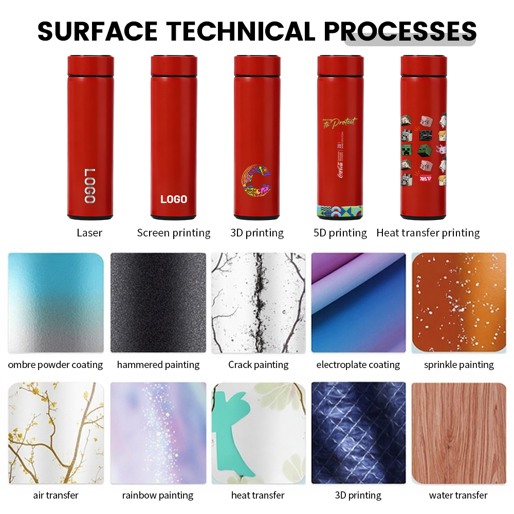 17oz Smart Water Bottle With LED Temperature Display 4