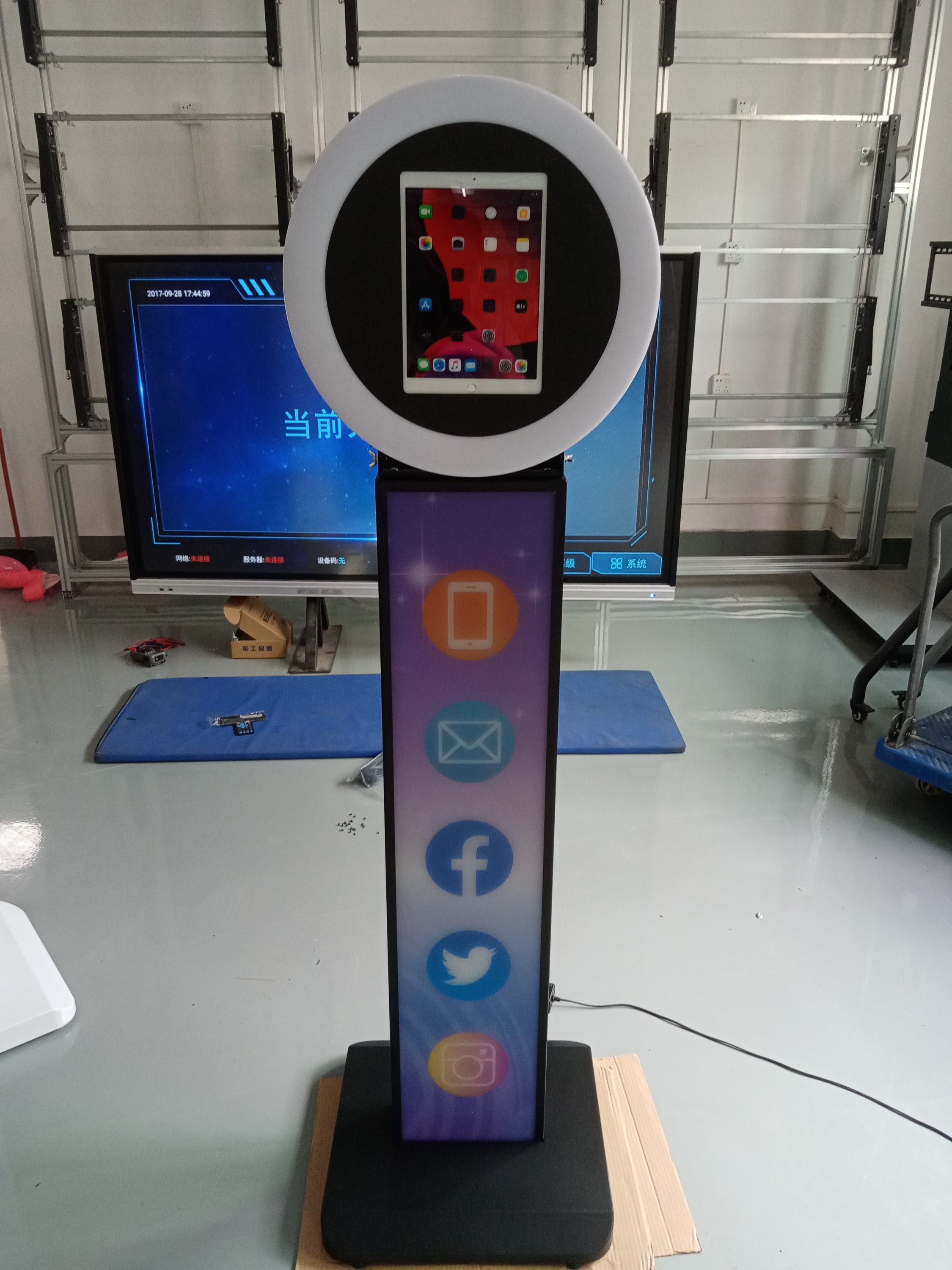 Led Ring Light Ipad Selfie Photo Booth Shell 2
