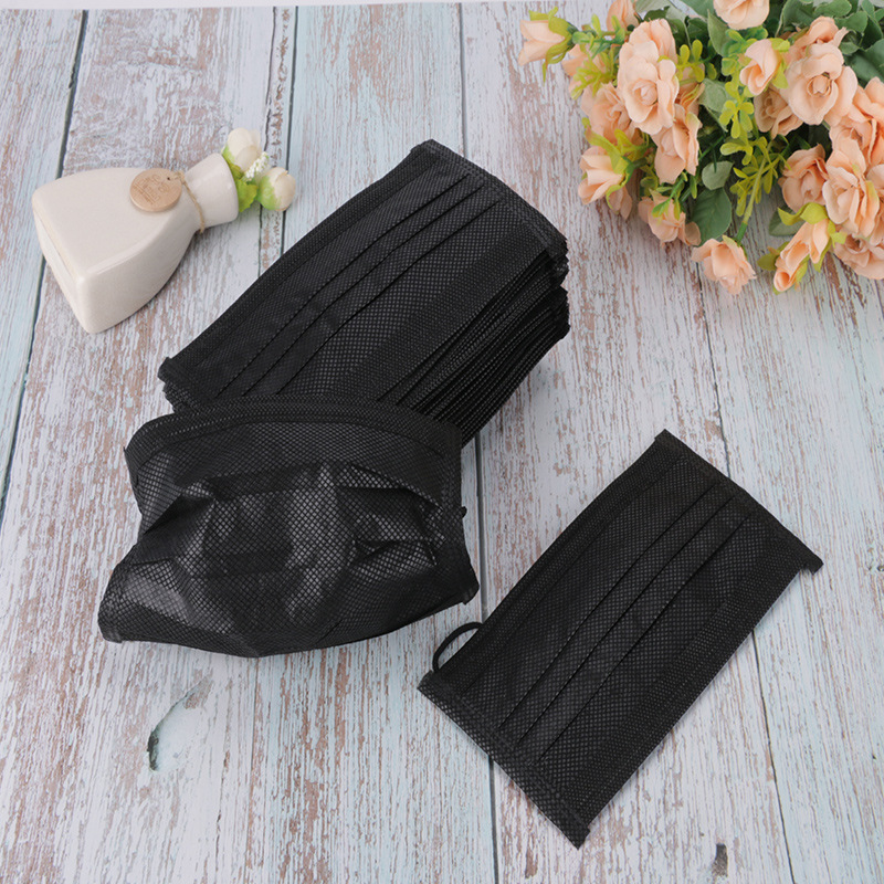 Disposable Face Mask For Adultsblack Colour Toolpieces 3-ply