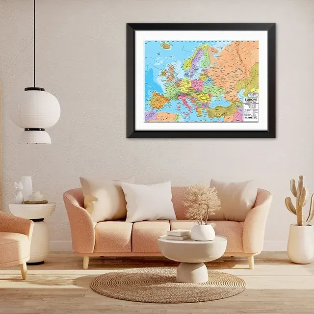 Europe Map Wall Poster 1