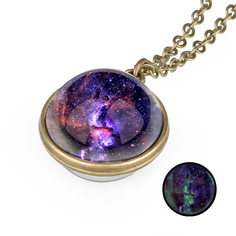 Glowing Universe Planet Necklace for Women 3