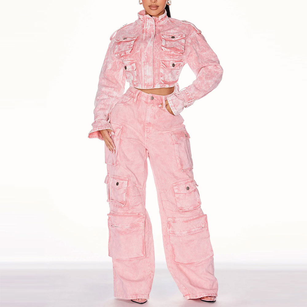 Arrival Multi-Color Stacked Plus Size Women Cargo Pant 4