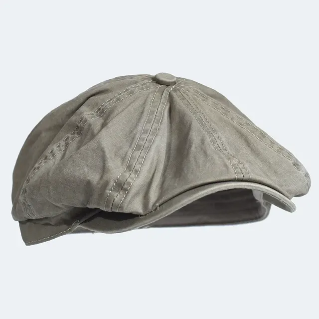 Vintage Cotton Newsboy Cap Octagonal 4